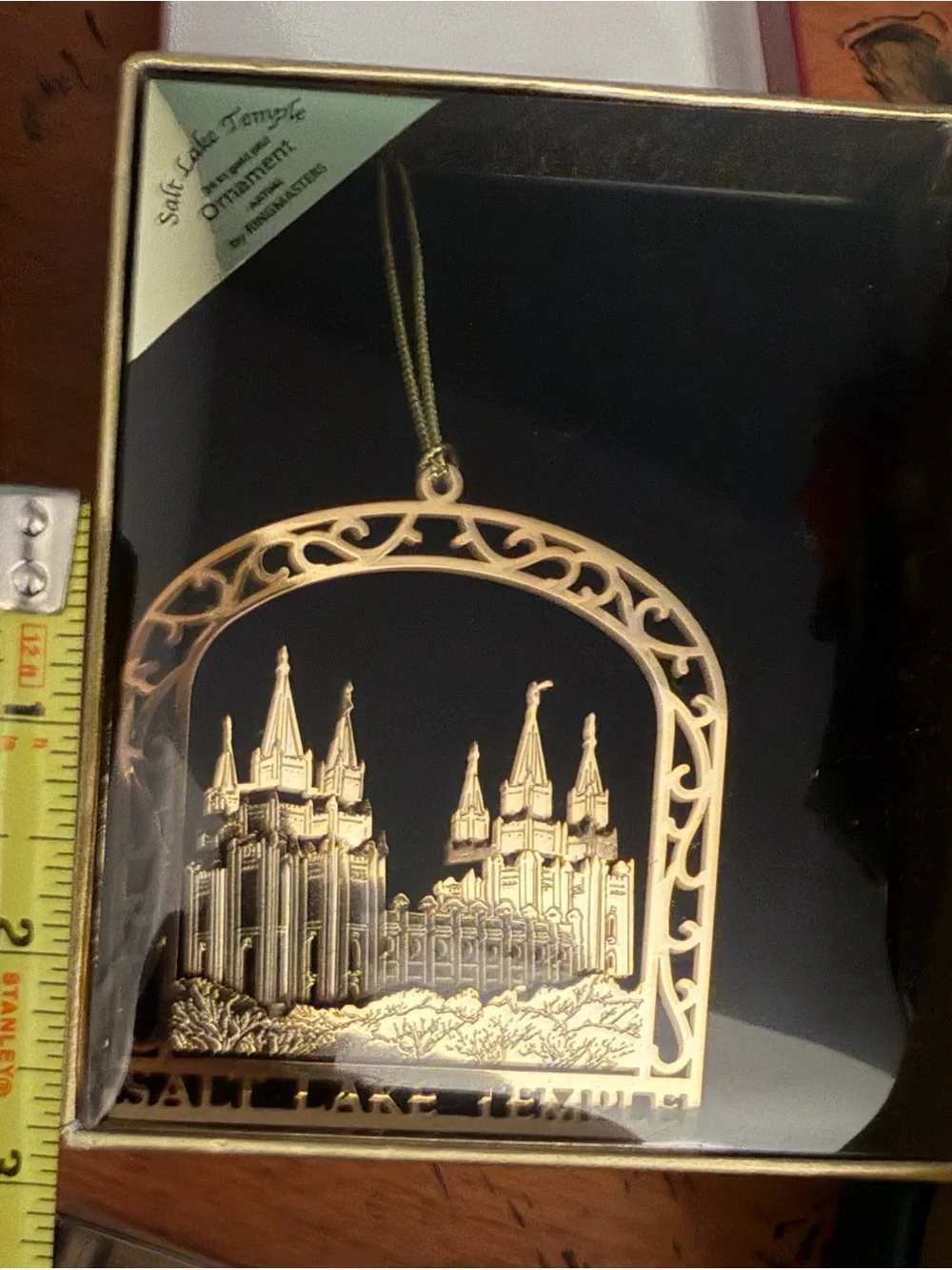 3 Vintage LDS Temple Ornaments - Seattle, Washington D.C., Salt Lake